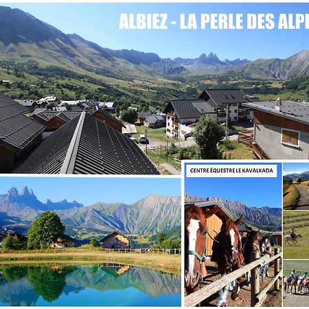 Appart - Chalet Du Hameau Des Aiguilles Альбье-Монрон Экстерьер фото